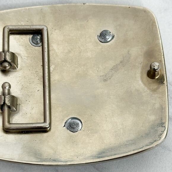 Rhinestone Studded Y Letter Initial Monogram Silver Tone Belt Buckle - Picture 8 of 8